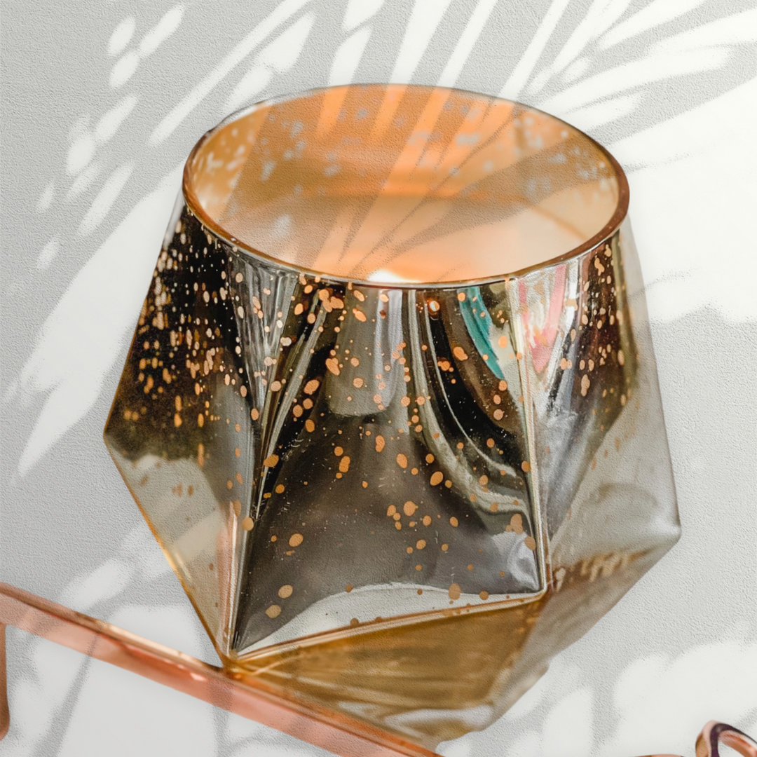 LYHBBB Luxe Candles - Gold Geometric Vessels